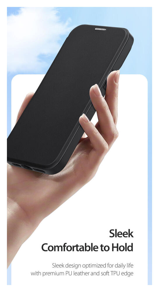 Dux Ducis Skin X Pro iPhone 14 Pro Hoesje MagSafe Book Case Zwart afbeelding 11
