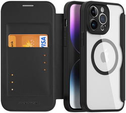 Dux Ducis Skin X Pro iPhone 14 Pro Max Hoesje MagSafe Book Case Zwart afbeelding