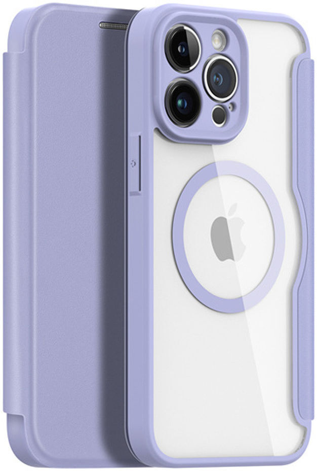 Dux Ducis Skin X Pro iPhone 14 Pro Max Hoesje MagSafe Book Case Paars afbeelding 2