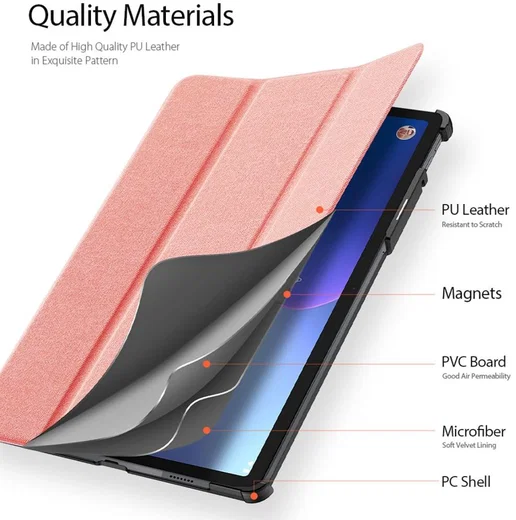 Dux Ducis Domo Lenovo Tab P11 Pro Gen 2 Hoes Book Case Roze afbeelding 6
