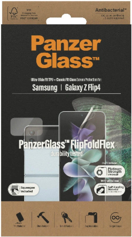 PanzerGlass Samsung Galaxy Z Flip 4 Screen Protector Case Friendly afbeelding 4