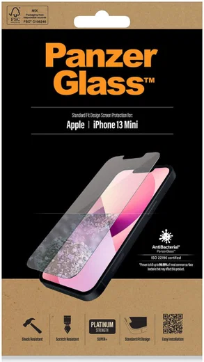 PanzerGlass Apple iPhone 13 Mini Screen Protector Antibacterieel afbeelding 1