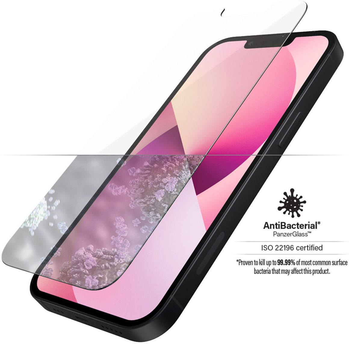 PanzerGlass Apple iPhone 13 Mini Screen Protector Antibacterieel afbeelding 2
