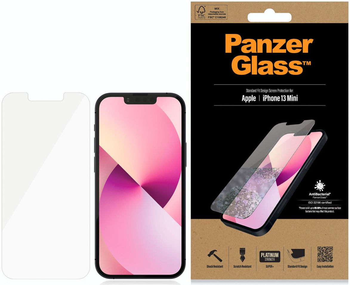 PanzerGlass Apple iPhone 13 Mini Screen Protector Antibacterieel afbeelding 4