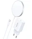 Choetech Magnetische Draadloze MagSafe Oplader 15W met 20W Adapter Wit afbeelding 1