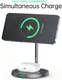 Choetech 2-in-1 20W MagSafe Draadloze Oplader iPhone/AirPods Zwart afbeelding 4