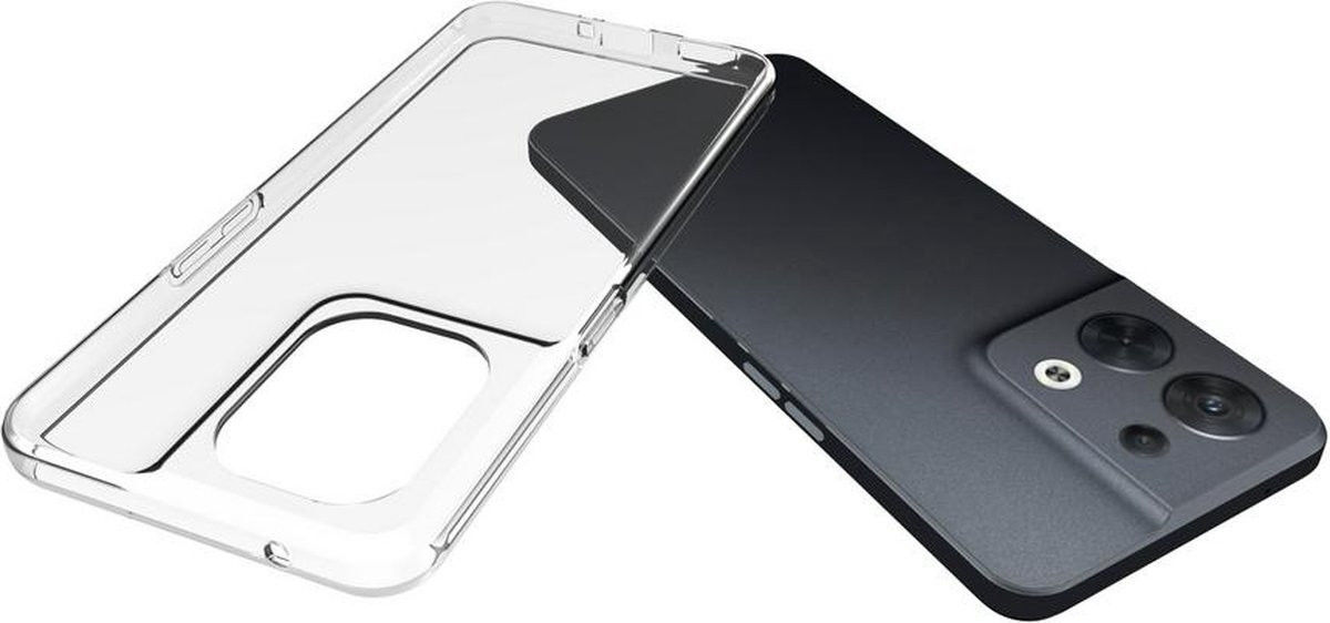 Oppo Reno 8 5G Hoesje Dun TPU Back Cover Transparant afbeelding 3