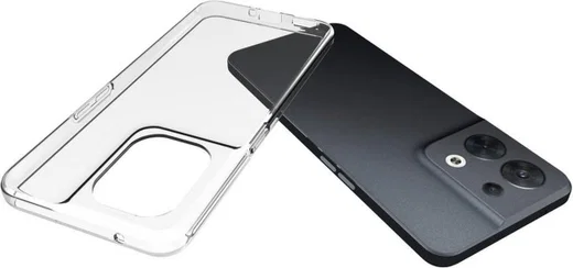 Oppo Reno 8 5G Hoesje Dun TPU Back Cover Transparant afbeelding 3