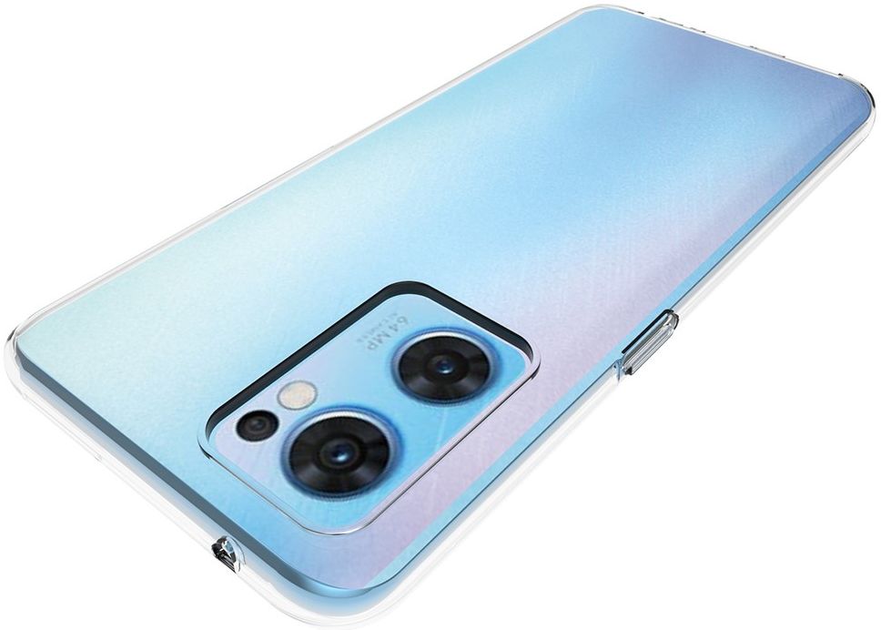 Oppo Reno 7 Hoesje Dun TPU Back Cover Transparant afbeelding 4