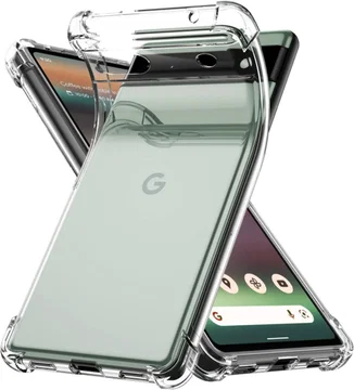 Google Pixel 6a Hoesje Schokbestendig Dun TPU Back Cover Transparant