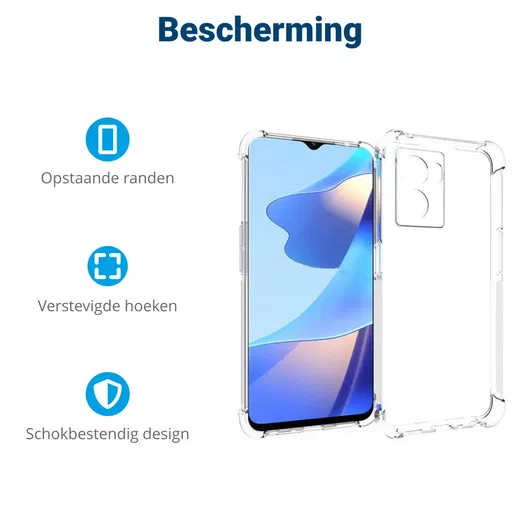 Oppo A57 / A77 Hoesje Schokbestendig en Dun TPU Back Cover Transparant afbeelding 4