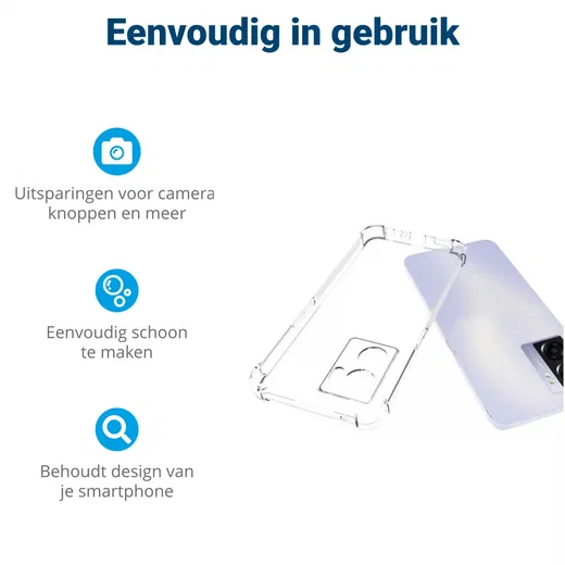 Oppo A57 / A77 Hoesje Schokbestendig en Dun TPU Back Cover Transparant afbeelding 6