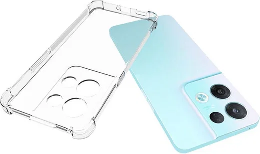 Oppo Reno 8 Pro Hoesje Schokbestendig Dun TPU Back Cover Transparant afbeelding 12