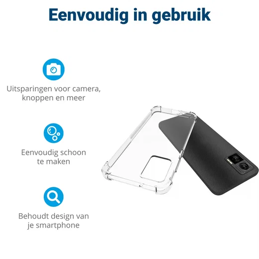 Motorola Edge 30 Neo Hoesje Schokbestendig en Dun TPU Transparant afbeelding 6