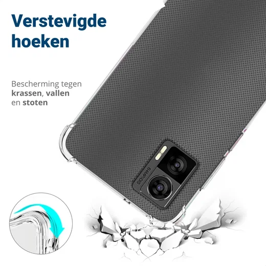 Motorola Edge 30 Neo Hoesje Schokbestendig en Dun TPU Transparant afbeelding 2