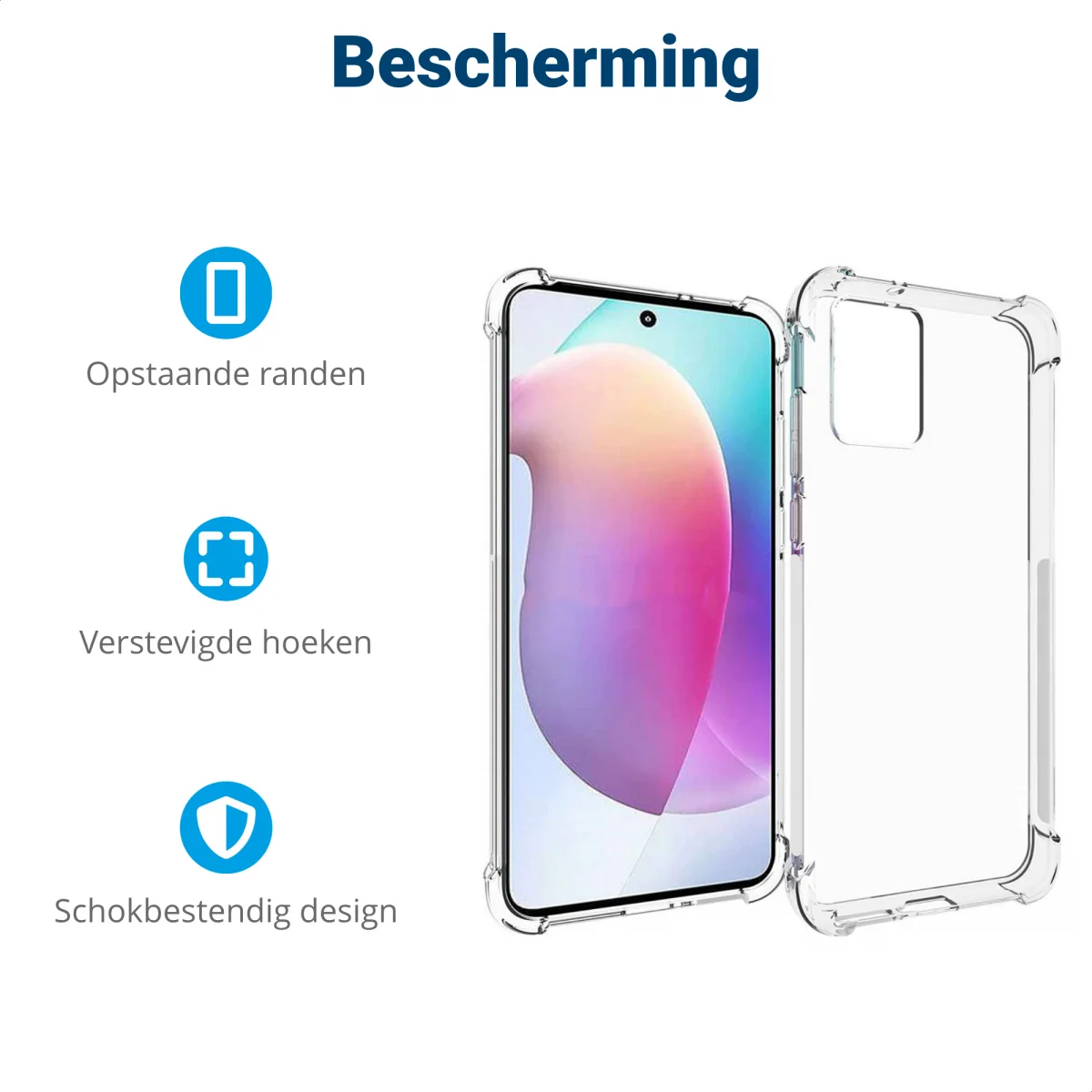 Motorola Edge 30 Neo Hoesje Schokbestendig en Dun TPU Transparant afbeelding 4