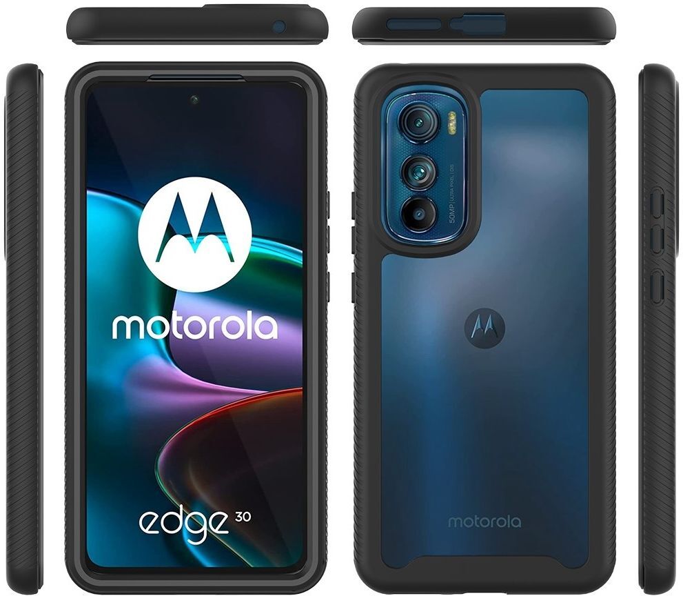 Motorola Edge 30 Hoesje Full Protect 360° Cover Hybride Blauw afbeelding 8