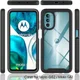 Motorola Moto G82 Hoesje Full Protect 360° Cover Hybride Zwart afbeelding 10