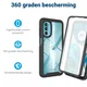Motorola Moto G82 Hoesje Full Protect 360° Cover Hybride Zwart afbeelding 2