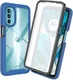 Motorola Moto G82 Hoesje Full Protect 360° Cover Hybride Blauw afbeelding 1