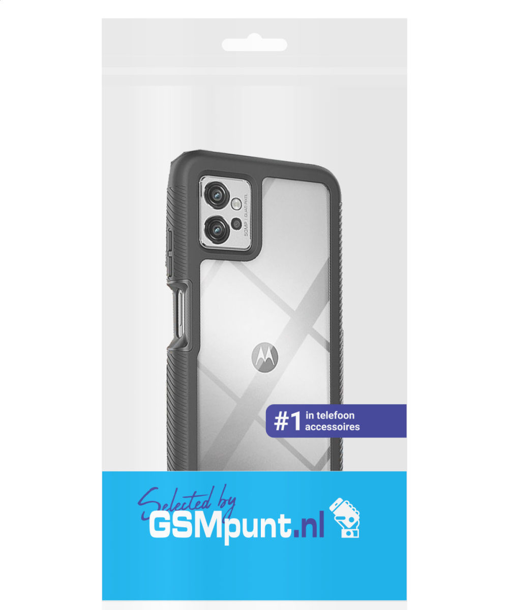 Motorola Moto G32 Hoesje Full Protect 360° Cover Hybride Zwart afbeelding 8