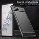 Google Pixel 6a Hoesje Geborsteld TPU Flexibele Back Cover Zwart afbeelding 9