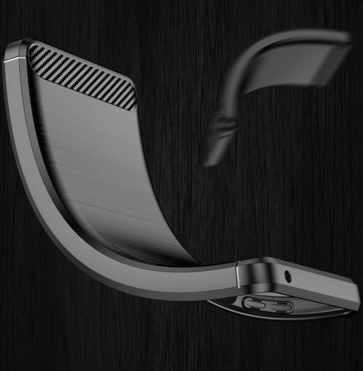 Google Pixel 6a Hoesje Geborsteld TPU Flexibele Back Cover Zwart afbeelding 10