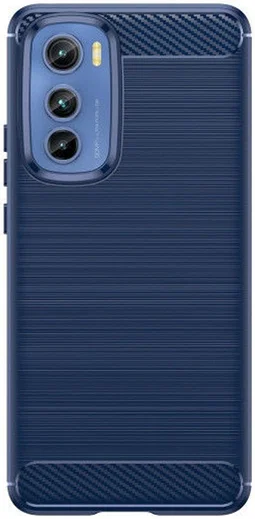 Motorola Edge 30 Hoesje Geborsteld TPU Flexibele Back Cover Blauw afbeelding 2