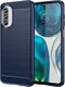 Motorola Moto G82 Hoesje Geborsteld TPU Flexibele Back Cover Blauw afbeelding 1