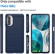 Motorola Moto G82 Hoesje Geborsteld TPU Flexibele Back Cover Blauw afbeelding 8