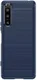 Sony Xperia 5 IV Hoesje Geborsteld TPU Flexibele Back Cover Blauw afbeelding 2