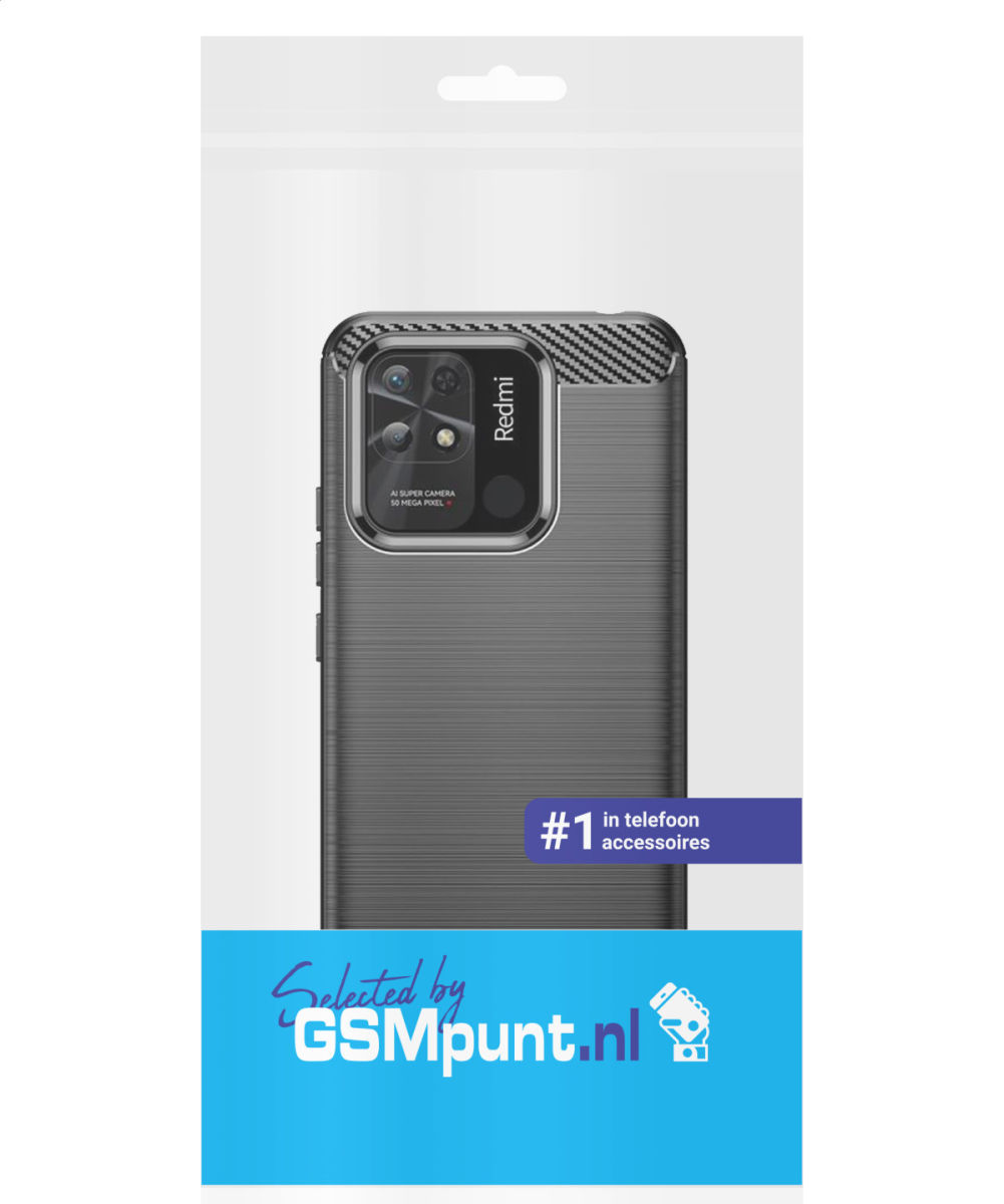 Xiaomi Redmi 10C Hoesje Geborsteld TPU Flexibele Back Cover Zwart afbeelding 11