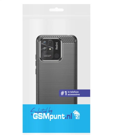 Xiaomi Redmi 10C Hoesje Geborsteld TPU Flexibele Back Cover Zwart afbeelding 11