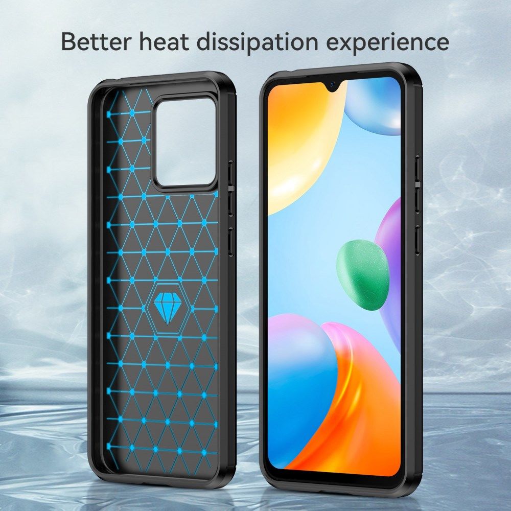 Xiaomi Redmi 10C Hoesje Geborsteld TPU Flexibele Back Cover Zwart afbeelding 8