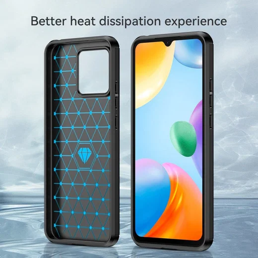 Xiaomi Redmi 10C Hoesje Geborsteld TPU Flexibele Back Cover Zwart afbeelding 8
