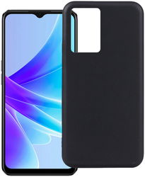 Oppo A57 / A57s / A77 Hoesje Dun TPU Matte Back Cover Zwart afbeelding