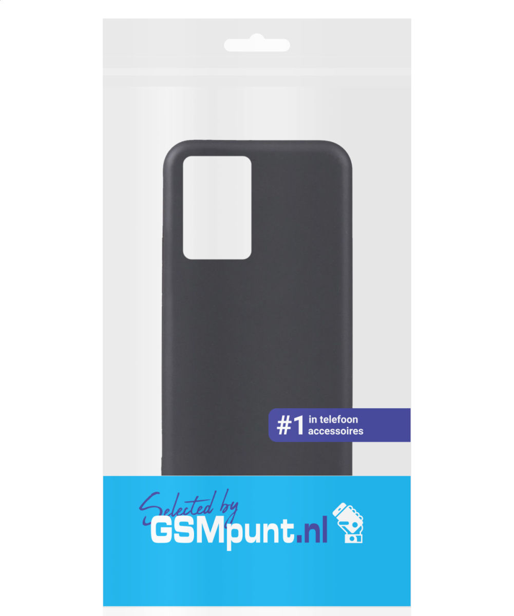 Oppo A57 / A57s / A77 Hoesje Dun TPU Matte Back Cover Zwart afbeelding 5