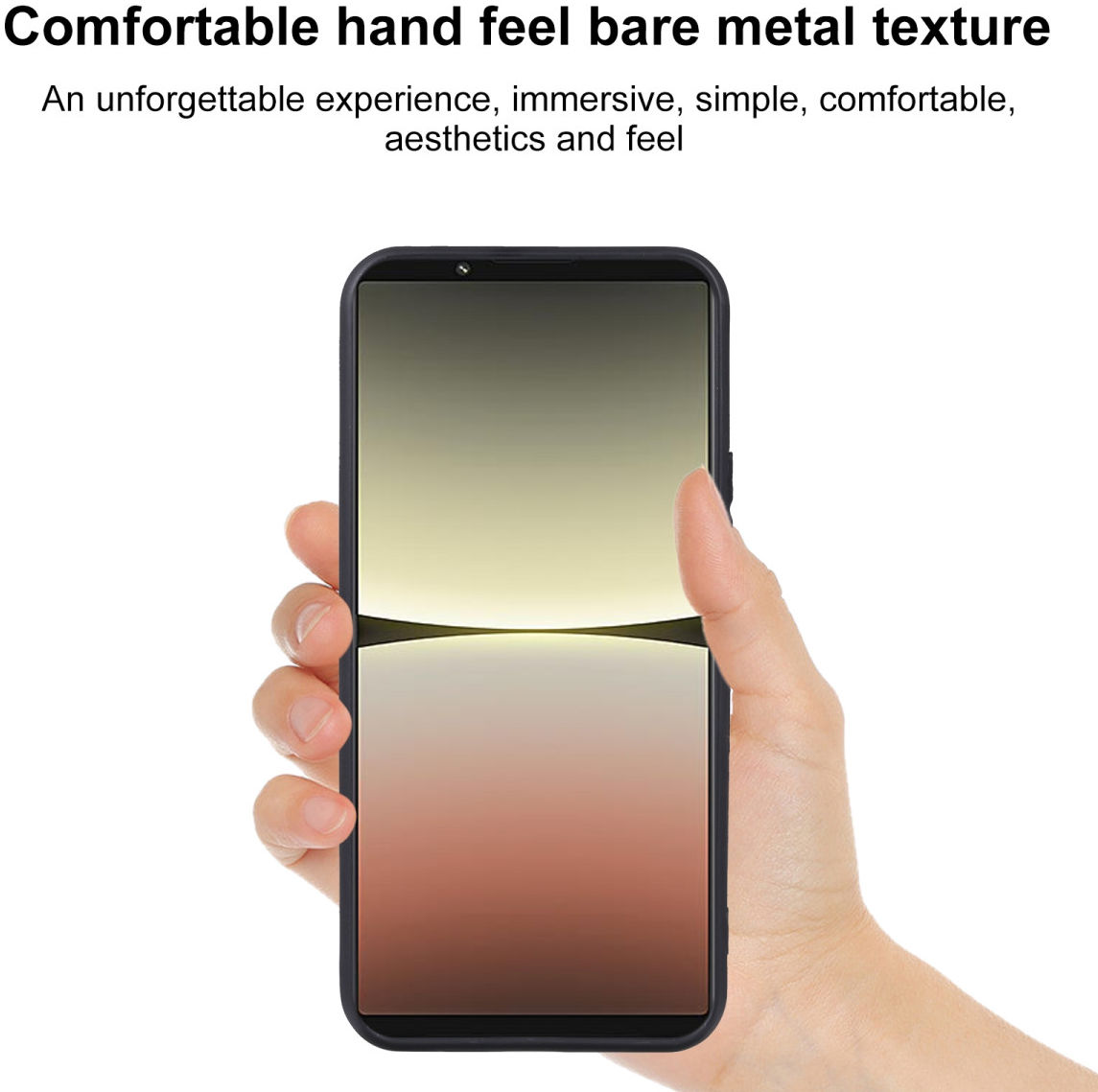 Sony Xperia 5 IV Hoesje Dun TPU Matte Back Cover Zwart afbeelding 5