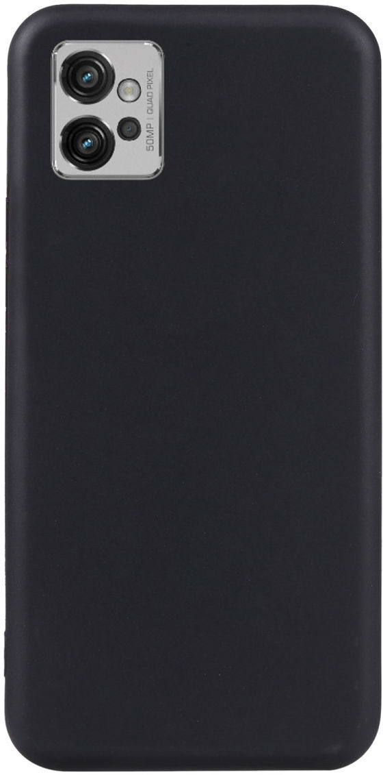Motorola Moto G32 Hoesje Dun TPU Matte Back Cover Zwart afbeelding 2