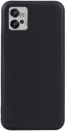 Motorola Moto G32 Hoesje Dun TPU Matte Back Cover Zwart afbeelding 2