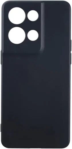 Oppo Reno 8 Pro Hoesje Dun TPU Matte Back Cover Zwart afbeelding 2