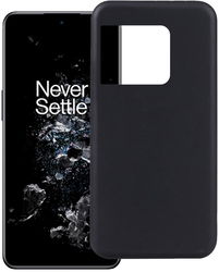 OnePlus 10T Hoesje Dun TPU Matte Back Cover Zwart afbeelding