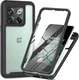 OnePlus 10T Hoesje Full Protect 360° Cover Hybride Transparant Zwart afbeelding 1
