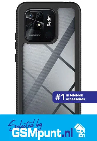 Xiaomi Redmi 10C Hoesje Full Protect 360° Cover Hybride Zwart afbeelding 10