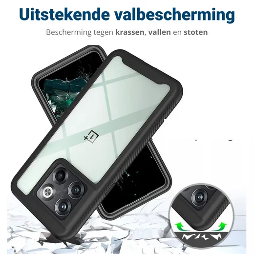 Xiaomi Redmi 10C Hoesje Full Protect 360° Cover Hybride Zwart afbeelding 4