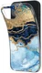 HappyCase iPhone 14 Hoesje Flexibel TPU Blauw Marmer Print afbeelding 4