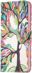 Oppo A57 / A57s / A77 Hoesje Portemonnee Book Case Tree Print afbeelding
