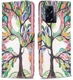 Oppo A57 / A57s / A77 Hoesje Portemonnee Book Case Tree Print afbeelding 2