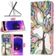Oppo A57 / A57s / A77 Hoesje Portemonnee Book Case Tree Print afbeelding 5