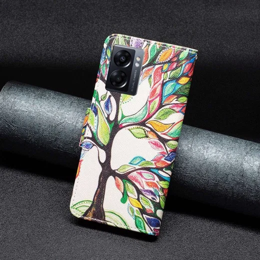 Oppo A57 / A57s / A77 Hoesje Portemonnee Book Case Tree Print afbeelding 7